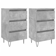 Shumee noční stolky 2 ks, betonově šedé 40 × 35 × 69 cm kompozitní dřevo, 826933 - Night Stand