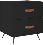 Shumee noční stolek černý 40 × 35 × 47,5 cm kompozitní dřevo, 827246 - Night Stand