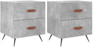 Shumee noční stolky 2 ks, betonově šedé 40 × 35 × 47,5 cm kompozitní dřevo, 827253 - Night Stand