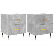 Shumee noční stolky 2 ks, betonově šedé 40 × 35 × 47,5 cm kompozitní dřevo, 827269 - Night Stand