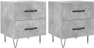 Shumee noční stolky 2 ks, betonově šedé 40 × 35 × 47,5 cm kompozitní dřevo, 827301 - Night Stand