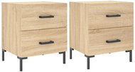 Shumee noční stolky 2 ks, dub sonoma 40 × 35 × 47,5 cm kompozitní dřevo, 827315 - Night Stand