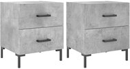 Shumee noční stolky 2 ks, betonově šedé 40 × 35 × 47,5 cm kompozitní dřevo, 827317 - Night Stand