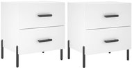 Shumee noční stolky 2 ks, bílé 40 × 35 × 47,5 cm kompozitní dřevo, 827325 - Night Stand