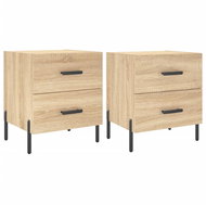Shumee noční stolky 2 ks, dub sonoma 40 × 35 × 47,5 cm kompozitní dřevo, 827331 - Night Stand