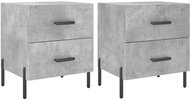 Shumee noční stolky 2 ks, betonově šedé 40 × 35 × 47,5 cm kompozitní dřevo, 827333 - Night Stand