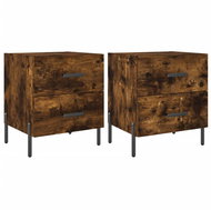 Shumee noční stolky 2 ks, kouřový dub 40 × 35 × 47,5 cm kompozitní dřevo, 827335 - Night Stand