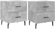 Shumee noční stolky 2 ks, betonově šedé 40 × 35 × 47,5 cm kompozitní dřevo, 827349 - Night Stand