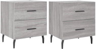 Shumee noční stolky 2 ks, šedé sonoma 40 × 35 × 47,5 cm kompozitní dřevo, 827353 - Night Stand