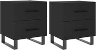 Shumee noční stolky 2 ks, černé 40 × 35 × 47,5 cm kompozitní dřevo, 827359 - Night Stand