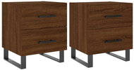 Shumee noční stolky 2 ks, hnědý dub 40 × 35 × 47,5 cm kompozitní dřevo, 827371 - Night Stand