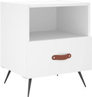 Shumee noční stolek bílý 40 × 35 × 47,5 cm kompozitní dřevo - Night Stand