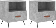Shumee noční stolky 2 ks, betonově šedé 40 × 35 × 47,5 cm kompozitní dřevo, 827381 - Night Stand