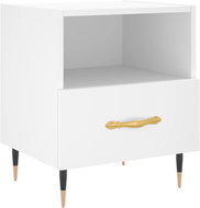 Shumee noční stolek bílý 40 × 35 × 47,5 cm kompozitní dřevo, 827388 - Night Stand