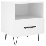 Shumee noční stolek bílý 40 × 35 × 47,5 cm kompozitní dřevo, 827420 - Night Stand
