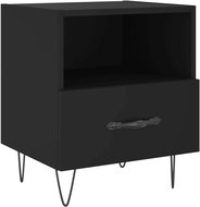 Shumee noční stolek černý 40 × 35 × 47,5 cm kompozitní dřevo - Night Stand
