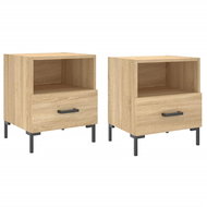 Shumee noční stolky 2 ks, dub sonoma 40 × 35 × 47,5 cm kompozitní dřevo, 827443 - Night Stand