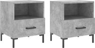 Shumee noční stolky 2 ks, betonově šedé 40 × 35 × 47,5 cm kompozitní dřevo, 827445 - Night Stand
