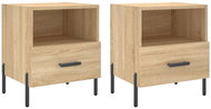 Shumee noční stolky 2 ks, dub sonoma 40 × 35 × 47,5 cm kompozitní dřevo, 827459 - Night Stand