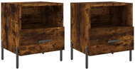 Shumee noční stolky 2 ks, kouřový dub 40 × 35 × 47,5 cm kompozitní dřevo, 827463 - Night Stand