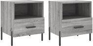 Shumee noční stolky 2 ks, šedé sonoma 40 × 35 × 47,5 cm kompozitní dřevo, 827465 - Night Stand