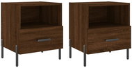 Shumee noční stolky 2 ks, hnědý dub 40 × 35 × 47,5 cm kompozitní dřevo, 827467 - Night Stand