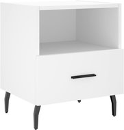 Shumee noční stolek bílý 40 × 35 × 47,5 cm kompozitní dřevo, 827468 - Night Stand