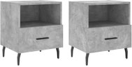 Shumee noční stolky 2 ks, betonově šedé 40 × 35 × 47,5 cm kompozitní dřevo, 827477 - Night Stand
