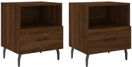 Shumee noční stolky 2 ks, hnědý dub 40 × 35 × 47,5 cm kompozitní dřevo - Night Stand