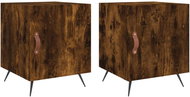 Shumee noční stolky 2 ks, kouřový dub 40 × 40 × 50 cm kompozitní dřevo, 827511 - Night Stand