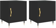 Shumee noční stolky 2 ks, černé 40 × 40 × 50 cm kompozitní dřevo, 827519 - Night Stand