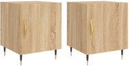 Shumee noční stolky 2 ks, dub sonoma 40 × 40 × 50 cm kompozitní dřevo, 827523 - Night Stand