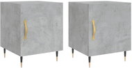 Shumee noční stolky 2 ks, betonově šedé 40 × 40 × 50 cm kompozitní dřevo, 827525 - Night Stand