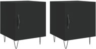 Shumee noční stolky 2 ks, černé 40 × 40 × 50 cm kompozitní dřevo, 827551 - Night Stand
