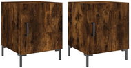 Shumee noční stolky 2 ks, kouřový dub 40 × 40 × 50 cm kompozitní dřevo, 827575 - Night Stand