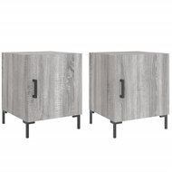 Shumee noční stolky 2 ks, šedé sonoma 40 × 40 × 50 cm kompozitní dřevo, 827577 - Night Stand