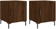 Shumee noční stolky 2 ks, hnědý dub 40 × 40 × 50 cm kompozitní dřevo, 827579 - Night Stand