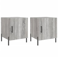 Shumee noční stolky 2 ks, šedé sonoma 40 × 40 × 50 cm kompozitní dřevo, 827593 - Night Stand