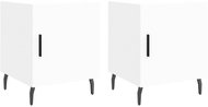 Shumee noční stolky 2 ks, bílé 40 × 40 × 50 cm kompozitní dřevo, 827597 - Night Stand