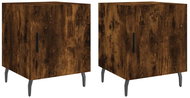 Shumee noční stolky 2 ks, kouřový dub 40 × 40 × 50 cm kompozitní dřevo, 827607 - Night Stand