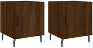 Shumee noční stolky 2 ks, hnědý dub 40 × 40 × 50 cm kompozitní dřevo, 827611 - Night Stand