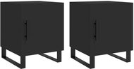 Shumee noční stolky 2 ks, černé 40 × 40 × 50 cm kompozitní dřevo, 827615 - Night Stand