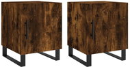 Shumee noční stolky 2 ks, kouřový dub 40 × 40 × 50 cm kompozitní dřevo - Night Stand
