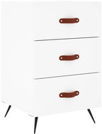 Shumee noční stolek bílý 40 × 40 × 66 cm kompozitní dřevo - Night Stand