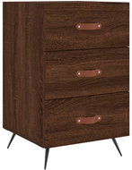 Shumee noční stolek hnědý dub 40 × 40 × 66 cm kompozitní dřevo - Night Stand