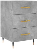 Shumee noční stolek betonově šedý 40 × 40 × 66 cm kompozitní dřevo - Night Stand