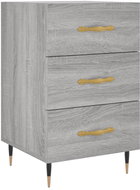 Shumee noční stolek šedý sonoma 40 × 40 × 66 cm kompozitní dřevo - Night Stand