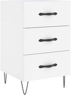 Shumee noční stolek bílý 40 × 40 × 66 cm kompozitní dřevo, 827652 - Night Stand