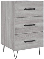 Shumee noční stolek šedý sonoma 40 × 40 × 66 cm kompozitní dřevo, 827658 - Night Stand