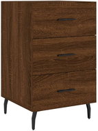 Shumee noční stolek hnědý dub 40 × 40 × 66 cm kompozitní dřevo, 827683 - Night Stand